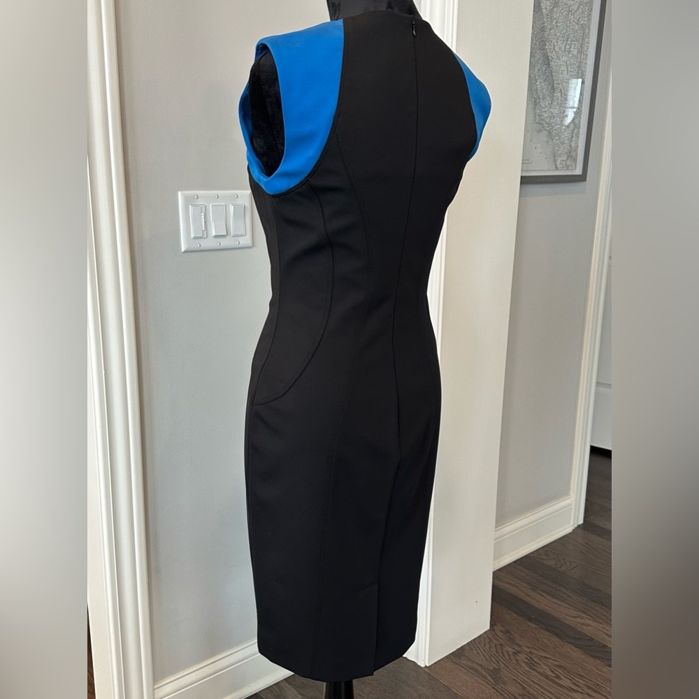 MARIA GRAZIA SEVERI Midi Dress color-blocked FITTED Women size 44 Italy - Picture 14 of 15